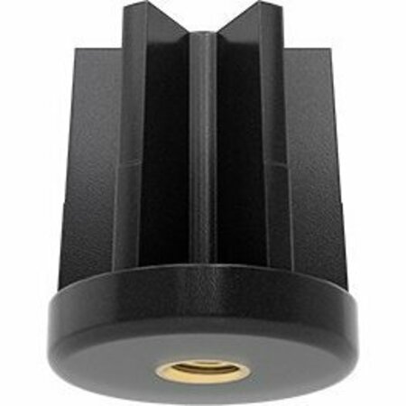 BSC PREFERRED High-Capacity Leveling Mount Insert for Tubular Legs for 1-1/2 OD and 1-3/8 ID 3/8-16 Thread 60945K13